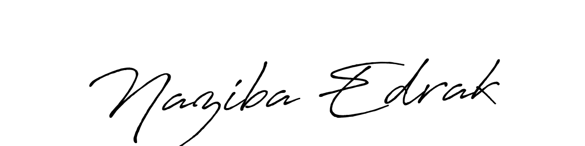 How to make Naziba Edrak signature? Antro_Vectra_Bolder is a professional autograph style. Create handwritten signature for Naziba Edrak name. Naziba Edrak signature style 7 images and pictures png
