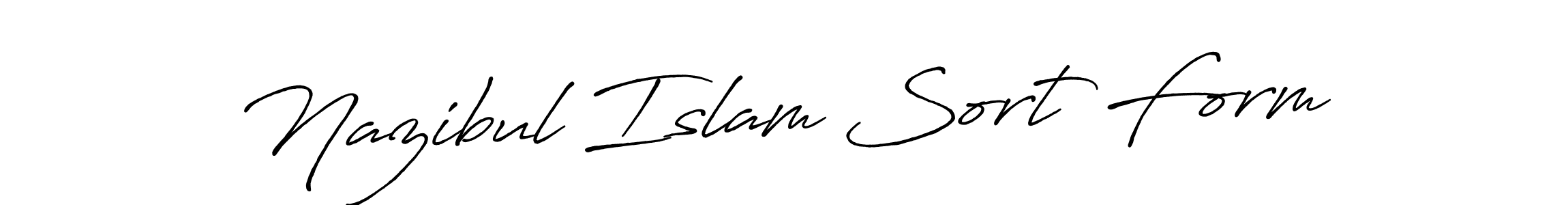How to make Nazibul Islam Sort Form signature? Antro_Vectra_Bolder is a professional autograph style. Create handwritten signature for Nazibul Islam Sort Form name. Nazibul Islam Sort Form signature style 7 images and pictures png