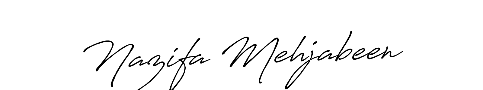 You should practise on your own different ways (Antro_Vectra_Bolder) to write your name (Nazifa Mehjabeen) in signature. don't let someone else do it for you. Nazifa Mehjabeen signature style 7 images and pictures png