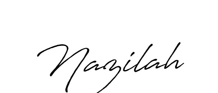 It looks lik you need a new signature style for name Nazilah. Design unique handwritten (Antro_Vectra_Bolder) signature with our free signature maker in just a few clicks. Nazilah signature style 7 images and pictures png