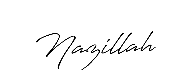 Antro_Vectra_Bolder is a professional signature style that is perfect for those who want to add a touch of class to their signature. It is also a great choice for those who want to make their signature more unique. Get Nazillah name to fancy signature for free. Nazillah signature style 7 images and pictures png