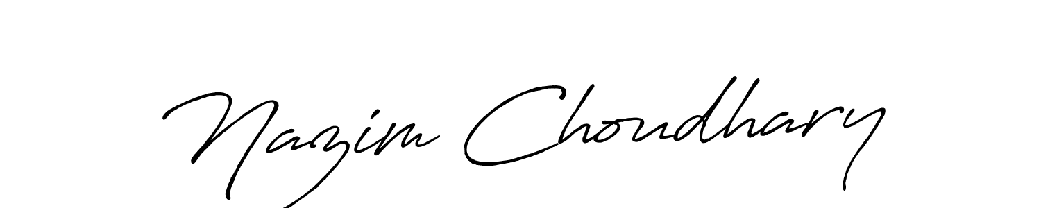 Here are the top 10 professional signature styles for the name Nazim Choudhary. These are the best autograph styles you can use for your name. Nazim Choudhary signature style 7 images and pictures png