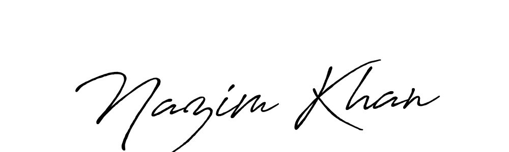 Once you've used our free online signature maker to create your best signature Antro_Vectra_Bolder style, it's time to enjoy all of the benefits that Nazim Khan name signing documents. Nazim Khan signature style 7 images and pictures png