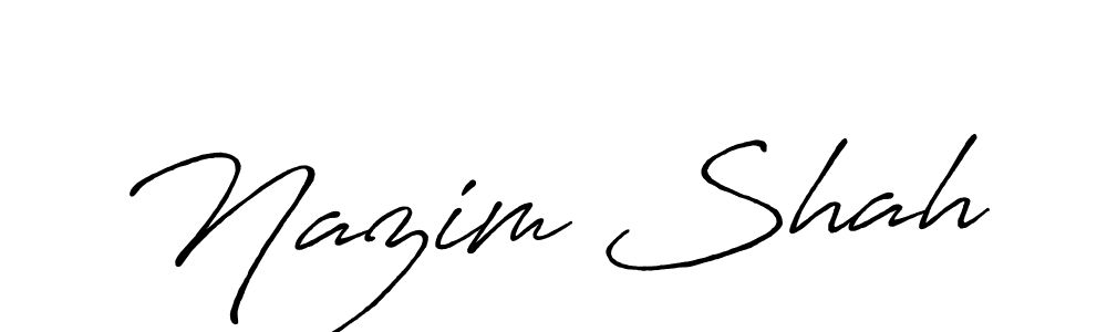 Once you've used our free online signature maker to create your best signature Antro_Vectra_Bolder style, it's time to enjoy all of the benefits that Nazim Shah name signing documents. Nazim Shah signature style 7 images and pictures png