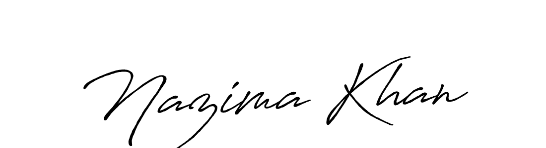 Make a beautiful signature design for name Nazima Khan. Use this online signature maker to create a handwritten signature for free. Nazima Khan signature style 7 images and pictures png