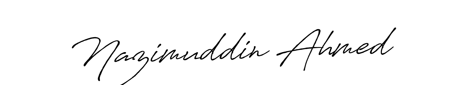 Make a beautiful signature design for name Nazimuddin Ahmed. Use this online signature maker to create a handwritten signature for free. Nazimuddin Ahmed signature style 7 images and pictures png