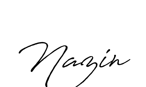 Design your own signature with our free online signature maker. With this signature software, you can create a handwritten (Antro_Vectra_Bolder) signature for name Nazin. Nazin signature style 7 images and pictures png