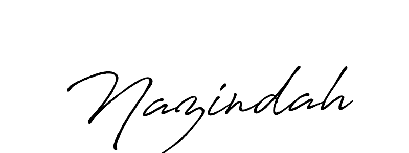 The best way (Antro_Vectra_Bolder) to make a short signature is to pick only two or three words in your name. The name Nazindah include a total of six letters. For converting this name. Nazindah signature style 7 images and pictures png