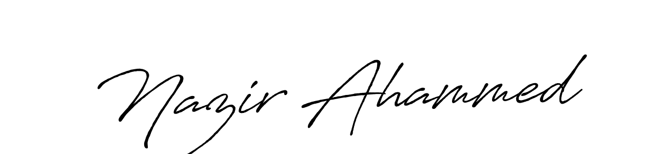 Similarly Antro_Vectra_Bolder is the best handwritten signature design. Signature creator online .You can use it as an online autograph creator for name Nazir Ahammed. Nazir Ahammed signature style 7 images and pictures png