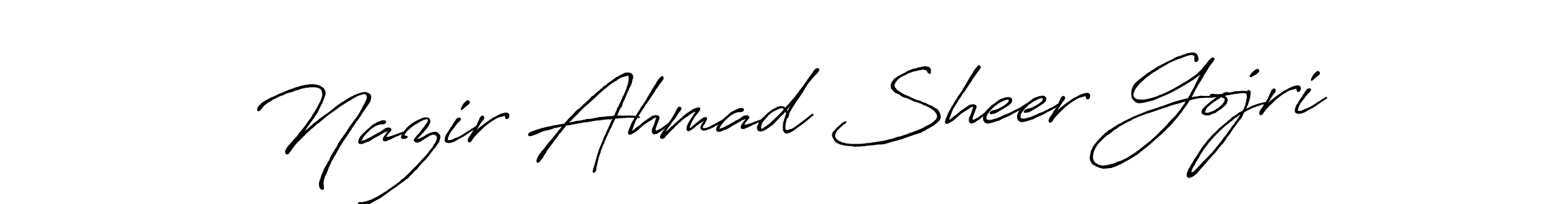 How to make Nazir Ahmad Sheer Gojri signature? Antro_Vectra_Bolder is a professional autograph style. Create handwritten signature for Nazir Ahmad Sheer Gojri name. Nazir Ahmad Sheer Gojri signature style 7 images and pictures png
