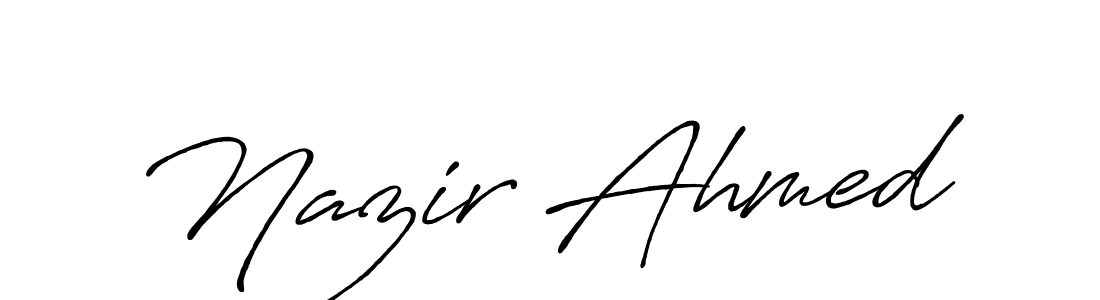 Similarly Antro_Vectra_Bolder is the best handwritten signature design. Signature creator online .You can use it as an online autograph creator for name Nazir Ahmed. Nazir Ahmed signature style 7 images and pictures png