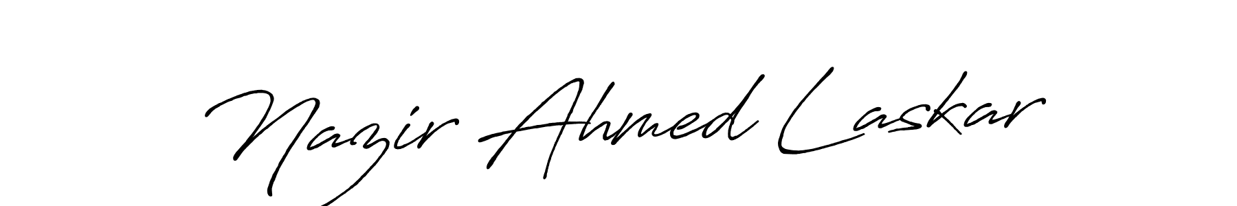 Make a beautiful signature design for name Nazir Ahmed Laskar. Use this online signature maker to create a handwritten signature for free. Nazir Ahmed Laskar signature style 7 images and pictures png
