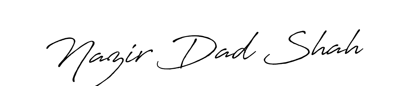 if you are searching for the best signature style for your name Nazir Dad Shah. so please give up your signature search. here we have designed multiple signature styles  using Antro_Vectra_Bolder. Nazir Dad Shah signature style 7 images and pictures png