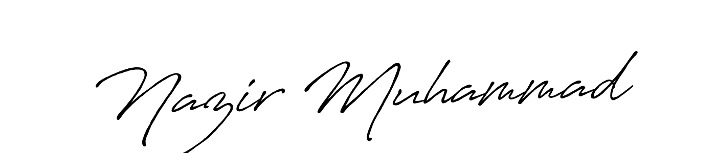 It looks lik you need a new signature style for name Nazir Muhammad. Design unique handwritten (Antro_Vectra_Bolder) signature with our free signature maker in just a few clicks. Nazir Muhammad signature style 7 images and pictures png
