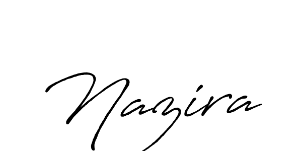 Design your own signature with our free online signature maker. With this signature software, you can create a handwritten (Antro_Vectra_Bolder) signature for name Nazira. Nazira signature style 7 images and pictures png