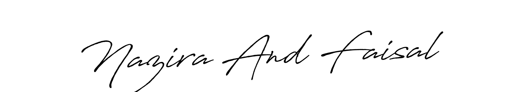 You should practise on your own different ways (Antro_Vectra_Bolder) to write your name (Nazira And Faisal) in signature. don't let someone else do it for you. Nazira And Faisal signature style 7 images and pictures png