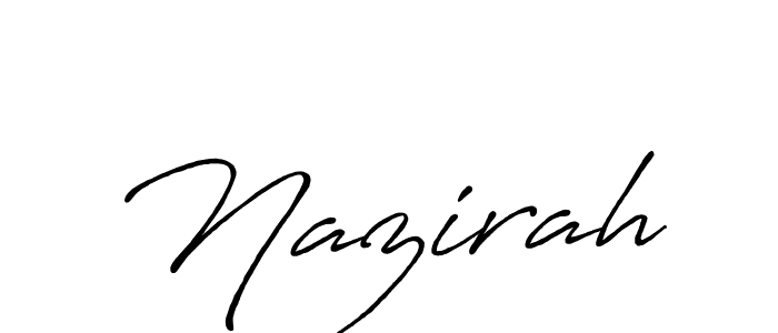Make a beautiful signature design for name Nazirah. Use this online signature maker to create a handwritten signature for free. Nazirah signature style 7 images and pictures png