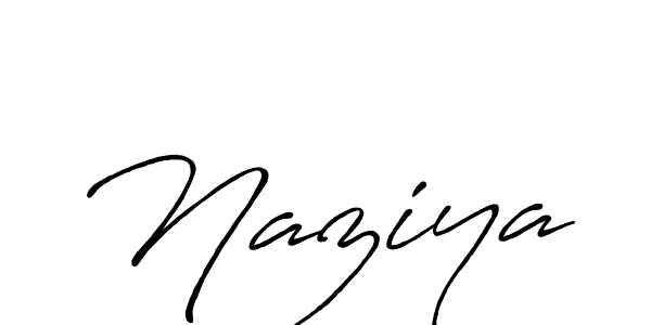 Design your own signature with our free online signature maker. With this signature software, you can create a handwritten (Antro_Vectra_Bolder) signature for name Naziya. Naziya signature style 7 images and pictures png