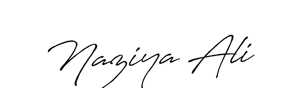 How to make Naziya Ali signature? Antro_Vectra_Bolder is a professional autograph style. Create handwritten signature for Naziya Ali name. Naziya Ali signature style 7 images and pictures png