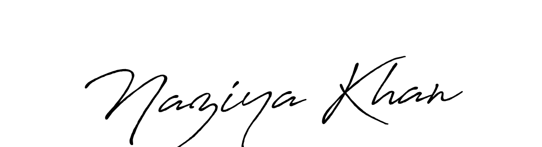 Use a signature maker to create a handwritten signature online. With this signature software, you can design (Antro_Vectra_Bolder) your own signature for name Naziya Khan. Naziya Khan signature style 7 images and pictures png