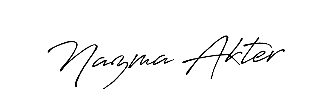 How to Draw Nazma Akter signature style? Antro_Vectra_Bolder is a latest design signature styles for name Nazma Akter. Nazma Akter signature style 7 images and pictures png