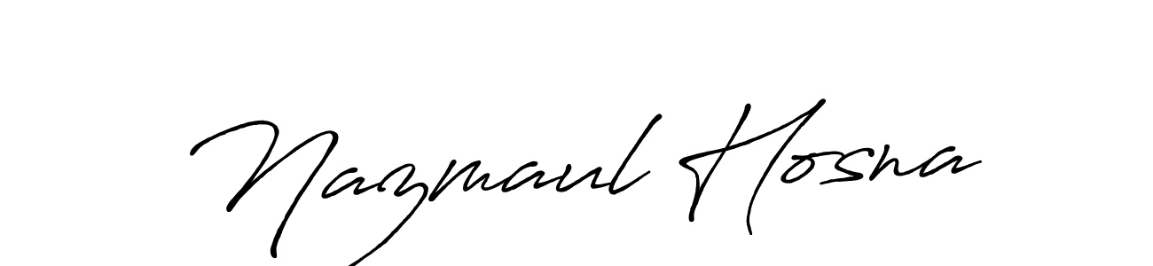 if you are searching for the best signature style for your name Nazmaul Hosna. so please give up your signature search. here we have designed multiple signature styles  using Antro_Vectra_Bolder. Nazmaul Hosna signature style 7 images and pictures png
