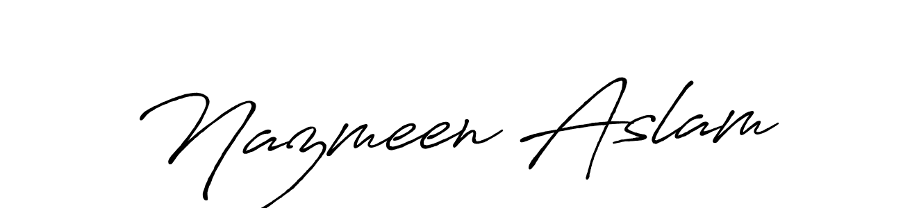 if you are searching for the best signature style for your name Nazmeen Aslam. so please give up your signature search. here we have designed multiple signature styles  using Antro_Vectra_Bolder. Nazmeen Aslam signature style 7 images and pictures png