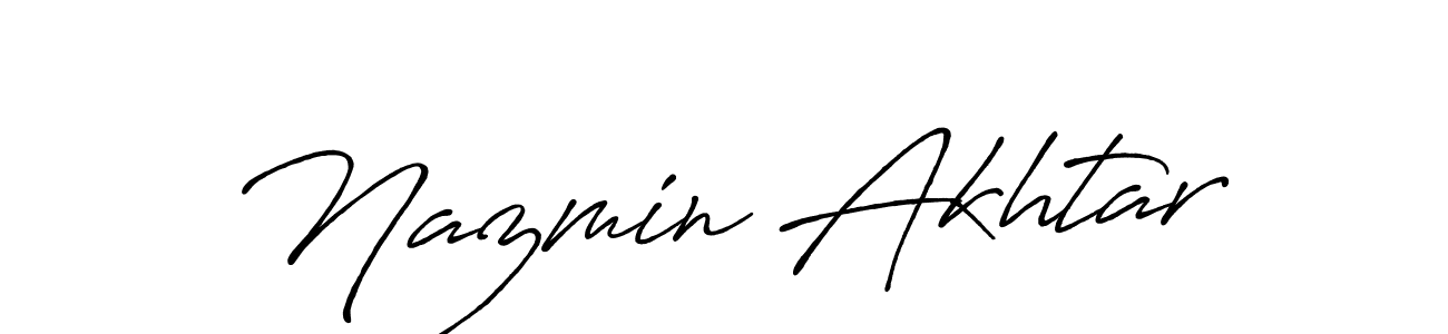 This is the best signature style for the Nazmin Akhtar name. Also you like these signature font (Antro_Vectra_Bolder). Mix name signature. Nazmin Akhtar signature style 7 images and pictures png