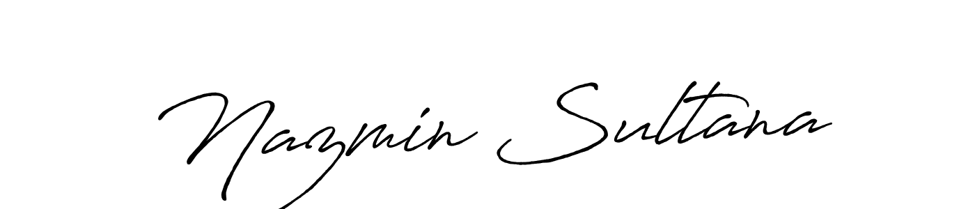 Make a beautiful signature design for name Nazmin Sultana. Use this online signature maker to create a handwritten signature for free. Nazmin Sultana signature style 7 images and pictures png