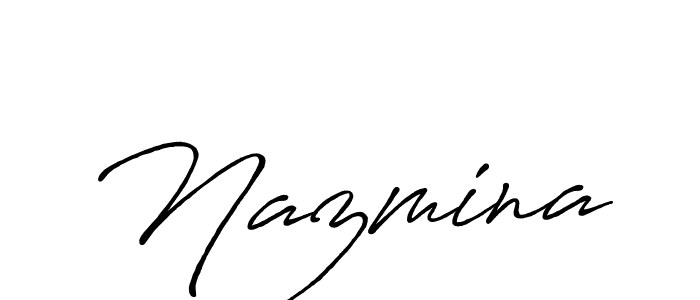 It looks lik you need a new signature style for name Nazmina. Design unique handwritten (Antro_Vectra_Bolder) signature with our free signature maker in just a few clicks. Nazmina signature style 7 images and pictures png