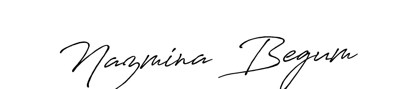 You should practise on your own different ways (Antro_Vectra_Bolder) to write your name (Nazmina  Begum) in signature. don't let someone else do it for you. Nazmina  Begum signature style 7 images and pictures png