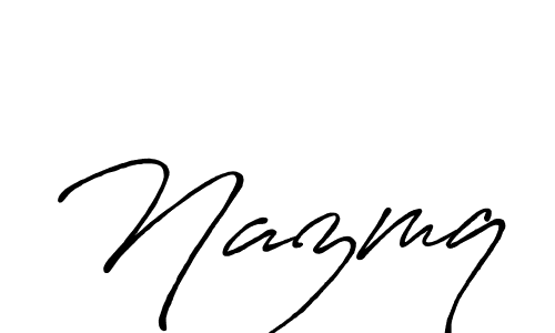 You should practise on your own different ways (Antro_Vectra_Bolder) to write your name (Nazmq) in signature. don't let someone else do it for you. Nazmq signature style 7 images and pictures png