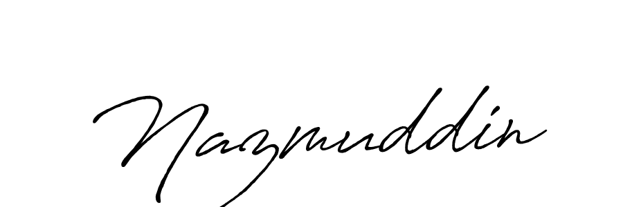 You should practise on your own different ways (Antro_Vectra_Bolder) to write your name (Nazmuddin) in signature. don't let someone else do it for you. Nazmuddin signature style 7 images and pictures png