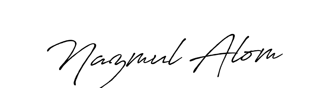 Make a short Nazmul Alom signature style. Manage your documents anywhere anytime using Antro_Vectra_Bolder. Create and add eSignatures, submit forms, share and send files easily. Nazmul Alom signature style 7 images and pictures png