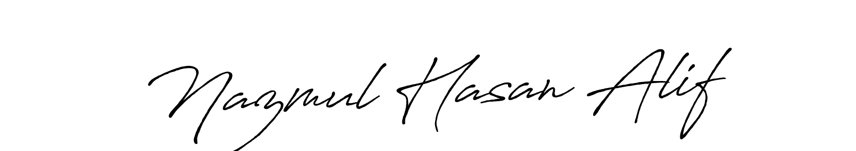 It looks lik you need a new signature style for name Nazmul Hasan Alif. Design unique handwritten (Antro_Vectra_Bolder) signature with our free signature maker in just a few clicks. Nazmul Hasan Alif signature style 7 images and pictures png
