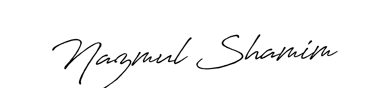 Make a beautiful signature design for name Nazmul Shamim. Use this online signature maker to create a handwritten signature for free. Nazmul Shamim signature style 7 images and pictures png