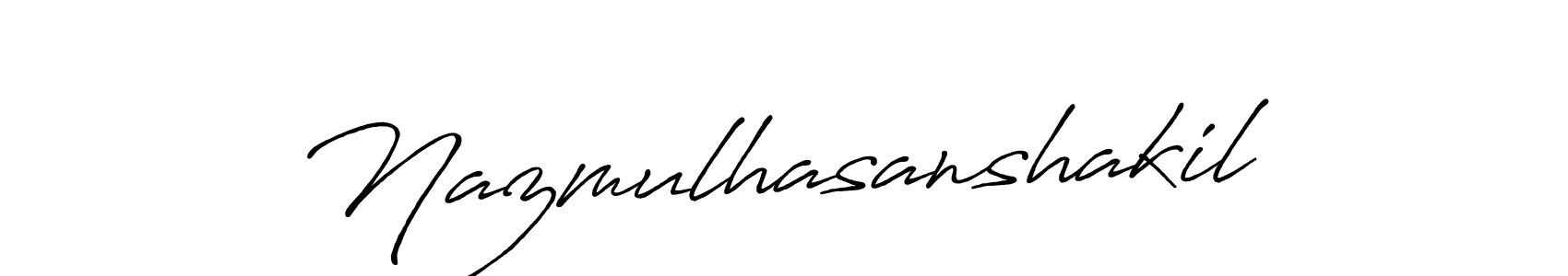 Similarly Antro_Vectra_Bolder is the best handwritten signature design. Signature creator online .You can use it as an online autograph creator for name Nazmulhasanshakil. Nazmulhasanshakil signature style 7 images and pictures png