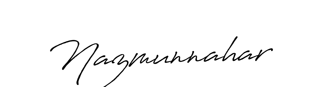 Also You can easily find your signature by using the search form. We will create Nazmunnahar name handwritten signature images for you free of cost using Antro_Vectra_Bolder sign style. Nazmunnahar signature style 7 images and pictures png