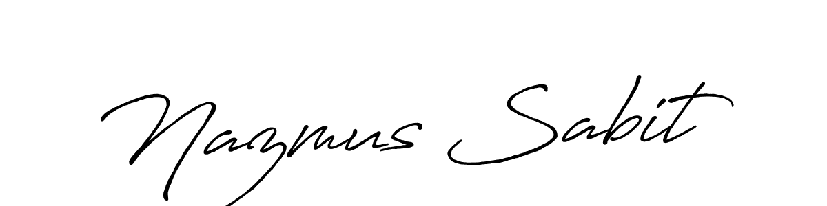 It looks lik you need a new signature style for name Nazmus Sabit. Design unique handwritten (Antro_Vectra_Bolder) signature with our free signature maker in just a few clicks. Nazmus Sabit signature style 7 images and pictures png