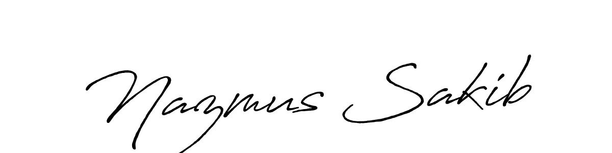 Also You can easily find your signature by using the search form. We will create Nazmus Sakib name handwritten signature images for you free of cost using Antro_Vectra_Bolder sign style. Nazmus Sakib signature style 7 images and pictures png