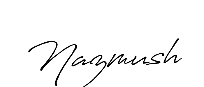 Also You can easily find your signature by using the search form. We will create Nazmush name handwritten signature images for you free of cost using Antro_Vectra_Bolder sign style. Nazmush signature style 7 images and pictures png