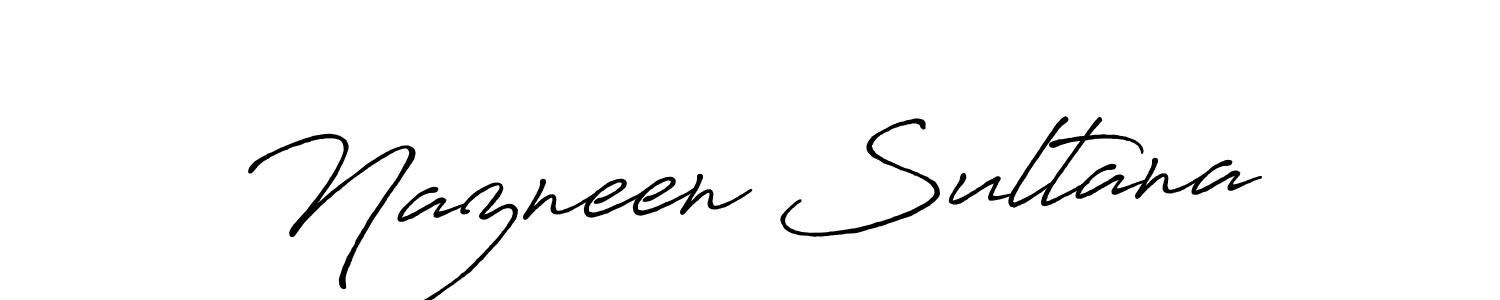 Nazneen Sultana stylish signature style. Best Handwritten Sign (Antro_Vectra_Bolder) for my name. Handwritten Signature Collection Ideas for my name Nazneen Sultana. Nazneen Sultana signature style 7 images and pictures png