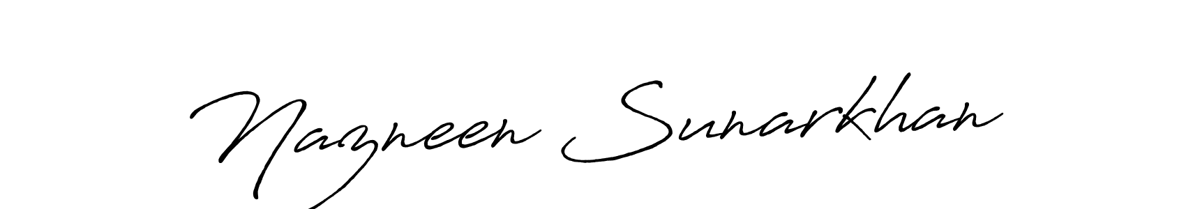 It looks lik you need a new signature style for name Nazneen Sunarkhan. Design unique handwritten (Antro_Vectra_Bolder) signature with our free signature maker in just a few clicks. Nazneen Sunarkhan signature style 7 images and pictures png