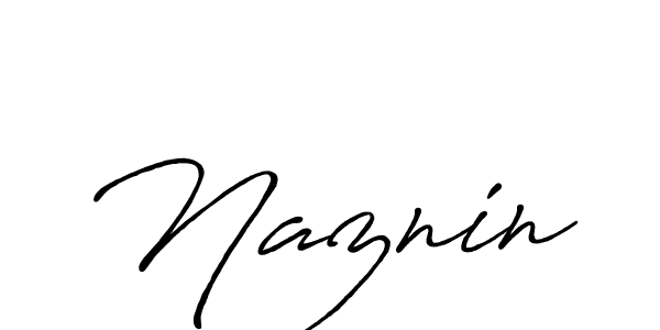 Also we have Naznin name is the best signature style. Create professional handwritten signature collection using Antro_Vectra_Bolder autograph style. Naznin signature style 7 images and pictures png
