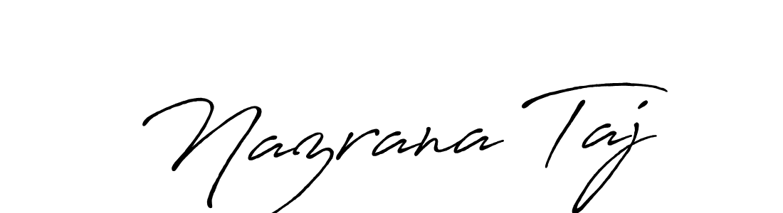 Make a beautiful signature design for name Nazrana Taj. Use this online signature maker to create a handwritten signature for free. Nazrana Taj signature style 7 images and pictures png
