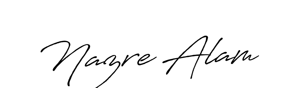 Make a short Nazre Alam signature style. Manage your documents anywhere anytime using Antro_Vectra_Bolder. Create and add eSignatures, submit forms, share and send files easily. Nazre Alam signature style 7 images and pictures png