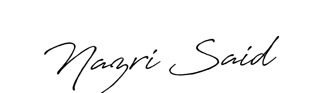 Make a short Nazri Said signature style. Manage your documents anywhere anytime using Antro_Vectra_Bolder. Create and add eSignatures, submit forms, share and send files easily. Nazri Said signature style 7 images and pictures png