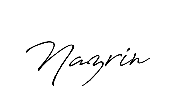 Make a beautiful signature design for name Nazrin. Use this online signature maker to create a handwritten signature for free. Nazrin signature style 7 images and pictures png