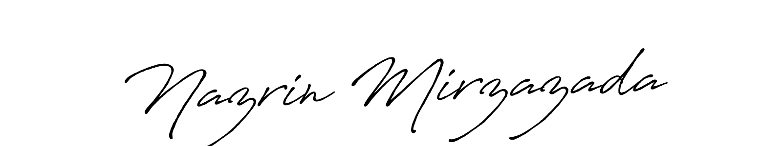 Also we have Nazrin Mirzazada name is the best signature style. Create professional handwritten signature collection using Antro_Vectra_Bolder autograph style. Nazrin Mirzazada signature style 7 images and pictures png