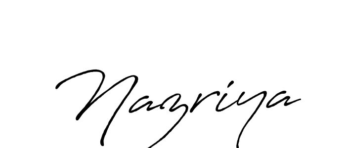 Antro_Vectra_Bolder is a professional signature style that is perfect for those who want to add a touch of class to their signature. It is also a great choice for those who want to make their signature more unique. Get Nazriya name to fancy signature for free. Nazriya signature style 7 images and pictures png